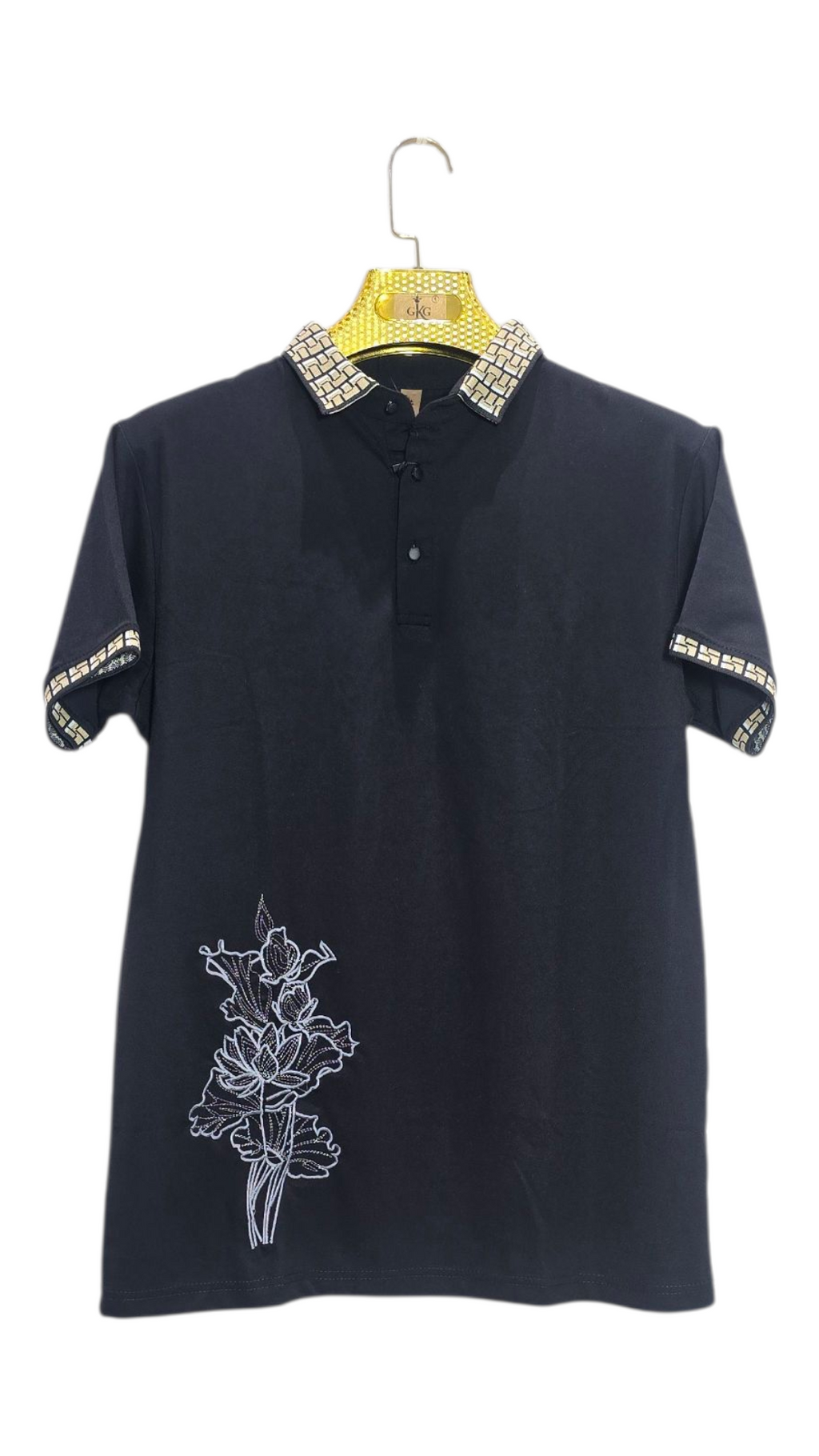Self Printed Polo Men's T-Shirt
