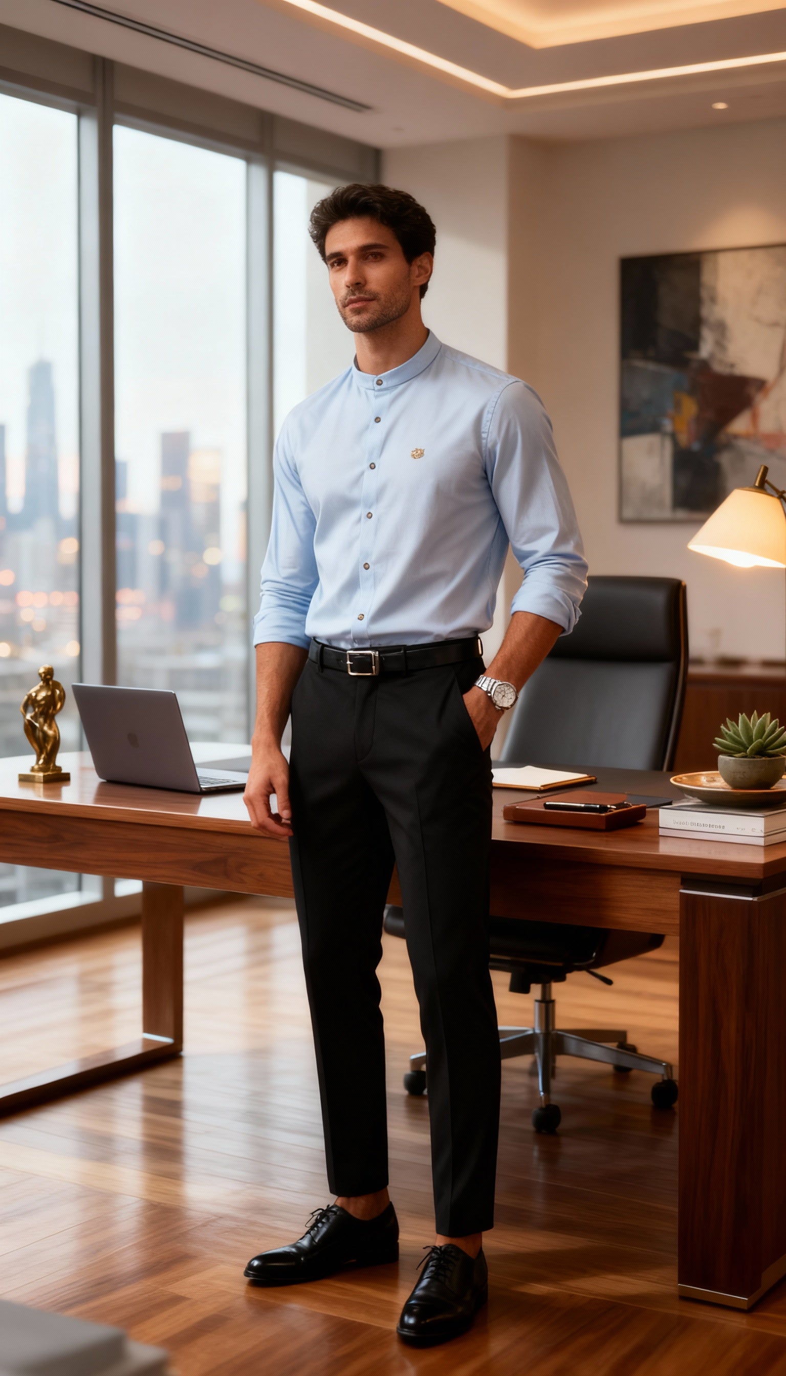 Solid Plain Club Wear Men's Shirt