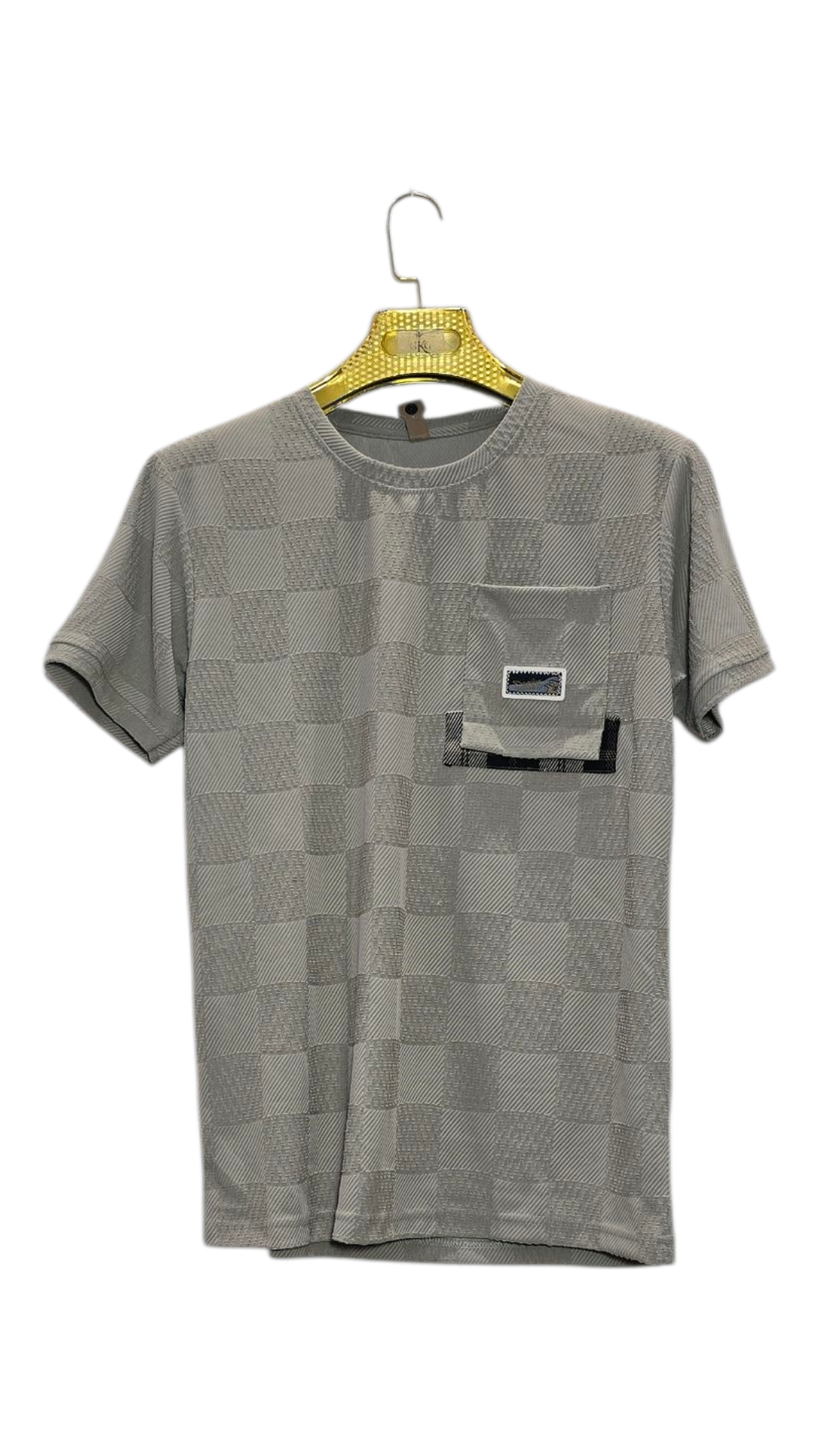 Self Printed Men's T-Shirt  With Designed Pocket