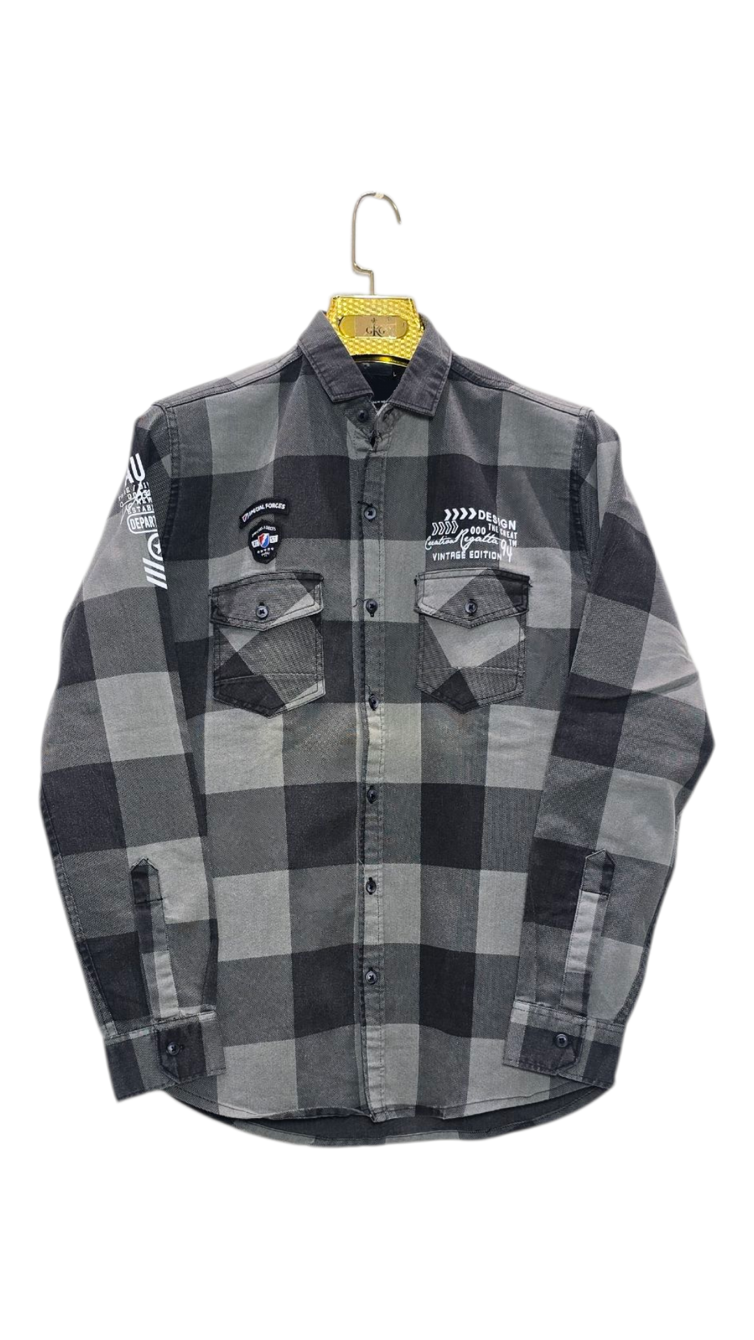 Checks Double Pocket Men's Shirt