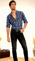 Self Printed Men's Shirt