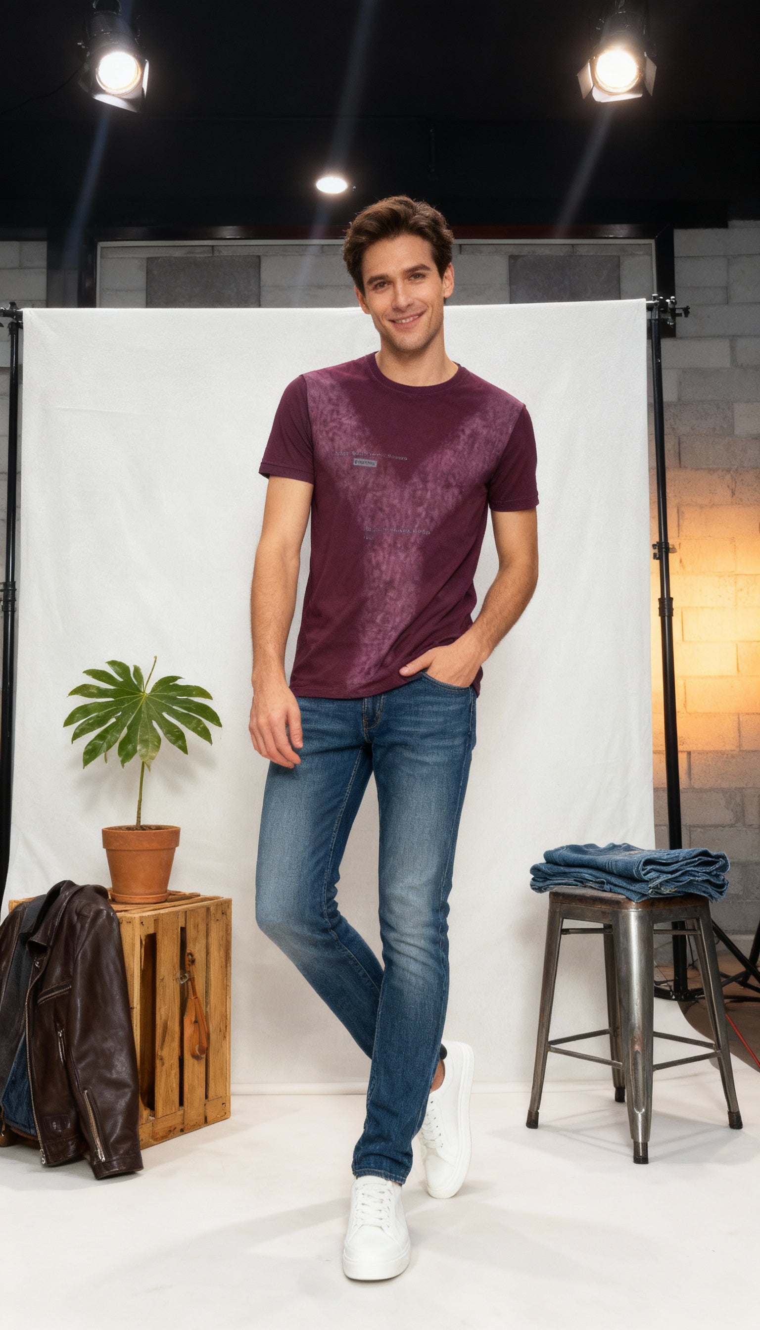 Self Printed Men's T-Shirt