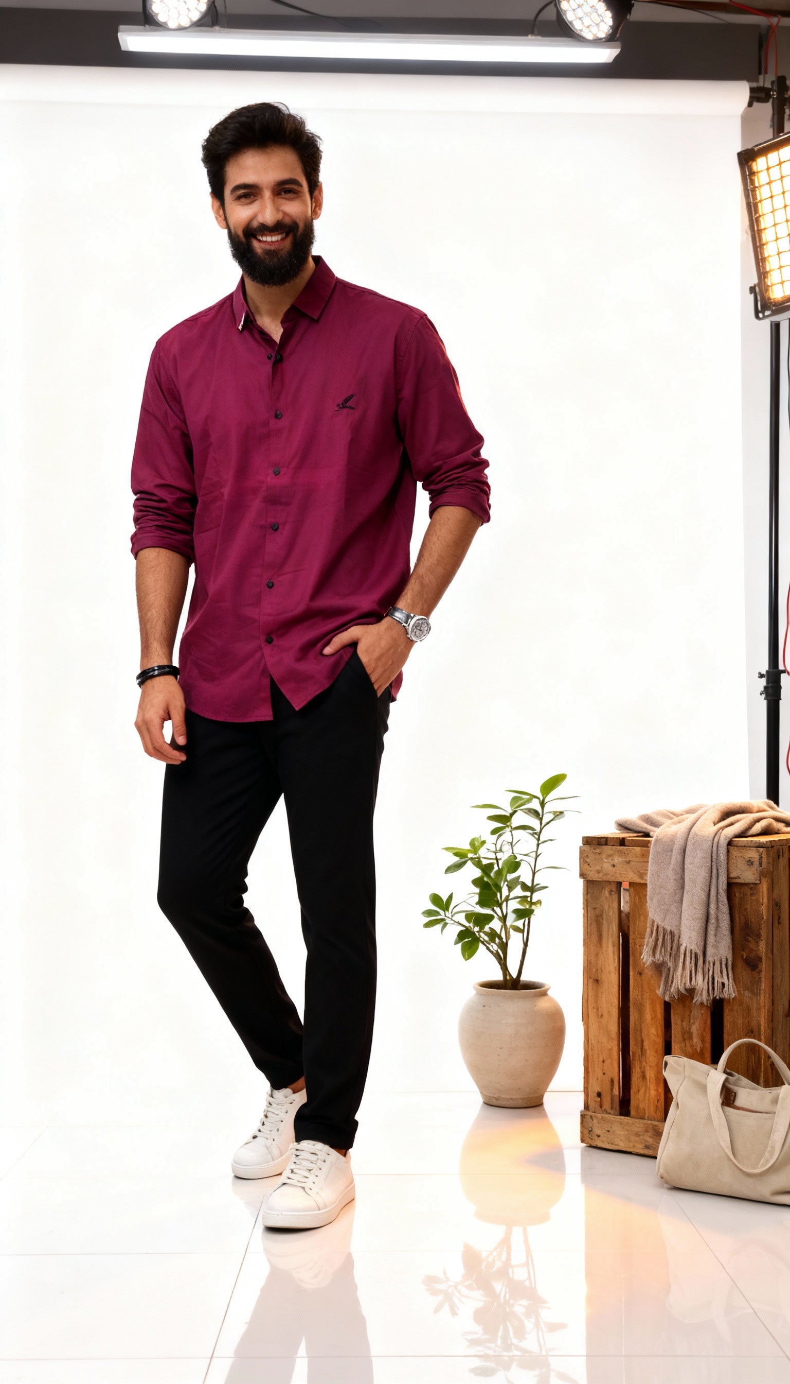 Solid Plain Men's Shirt