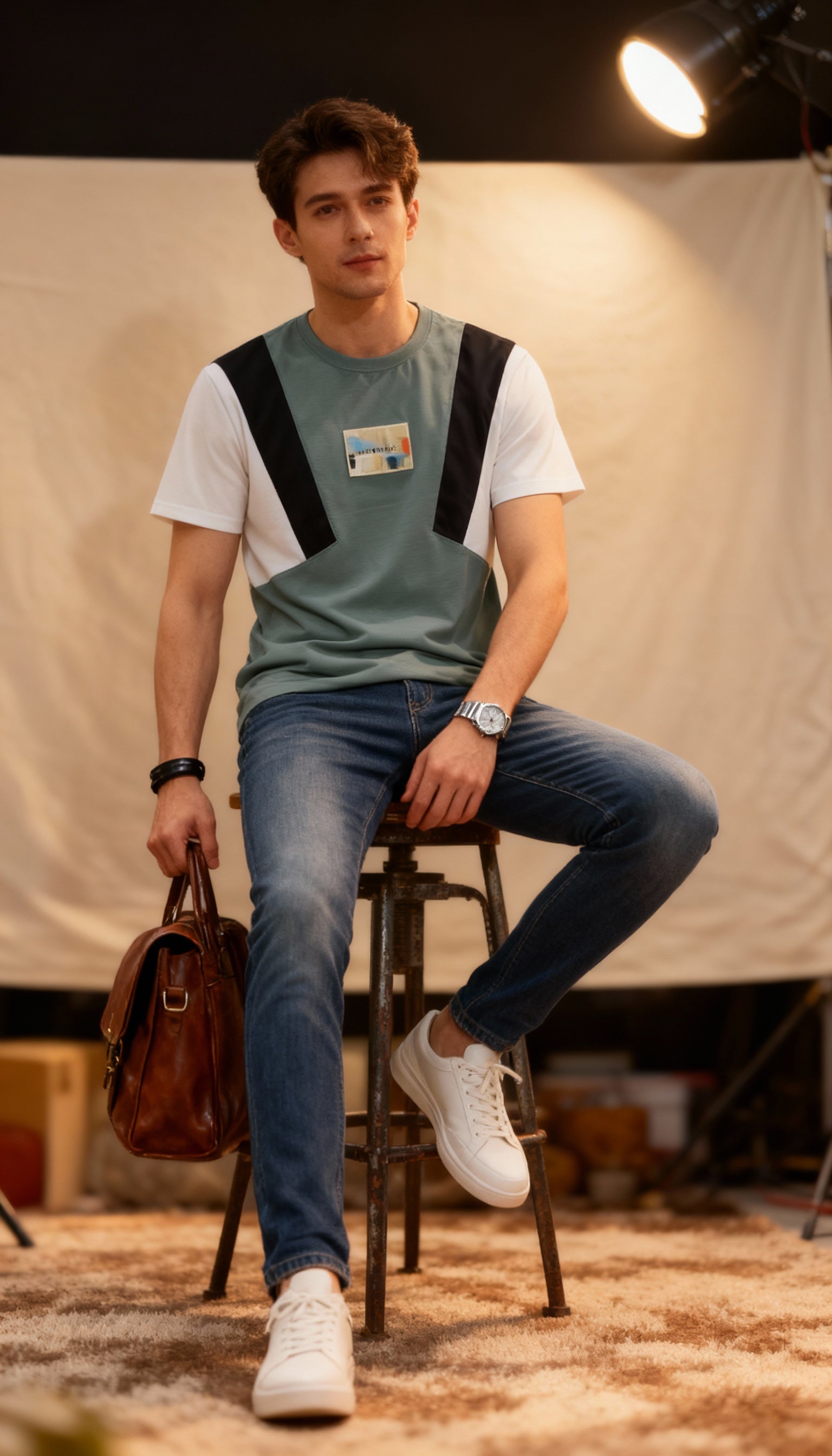 Self Printed Men's T-Shirt