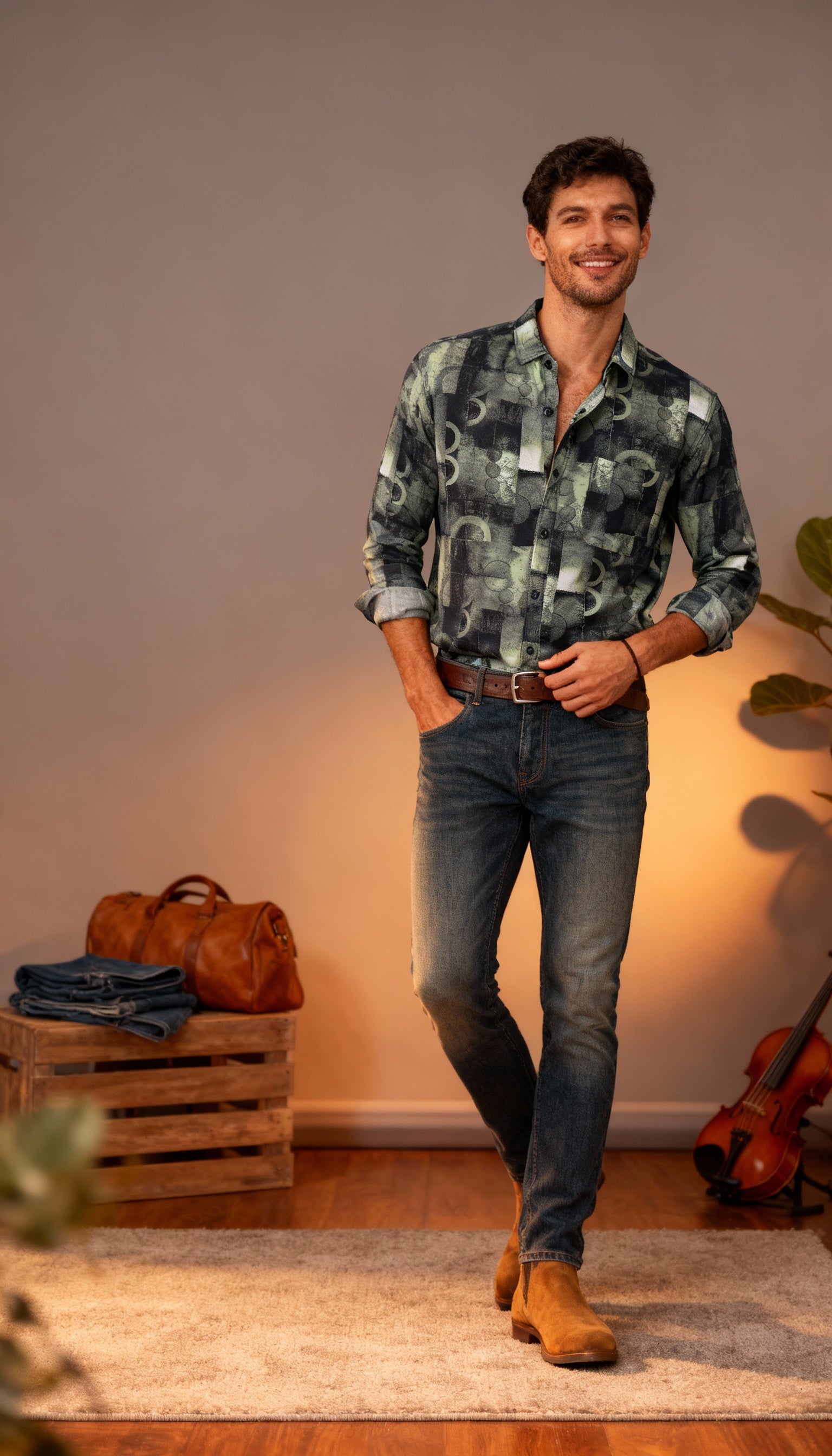 Fancy Printed Men's Shirt