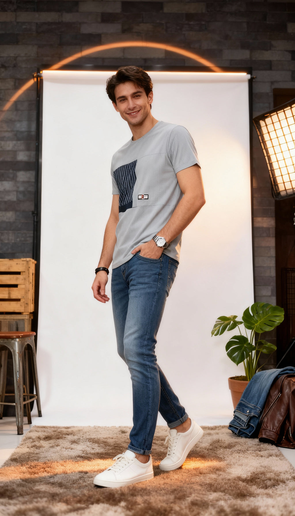 Self Printed Men's T-Shirt