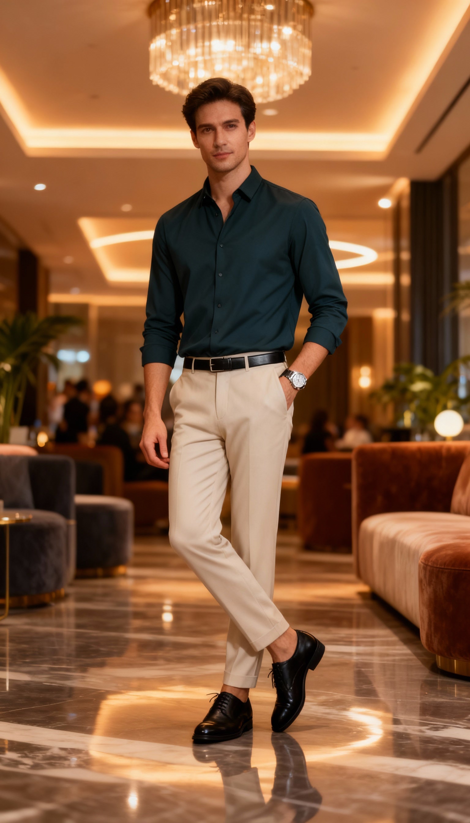 Solid Plain Premium Club Wear Men's Shirt