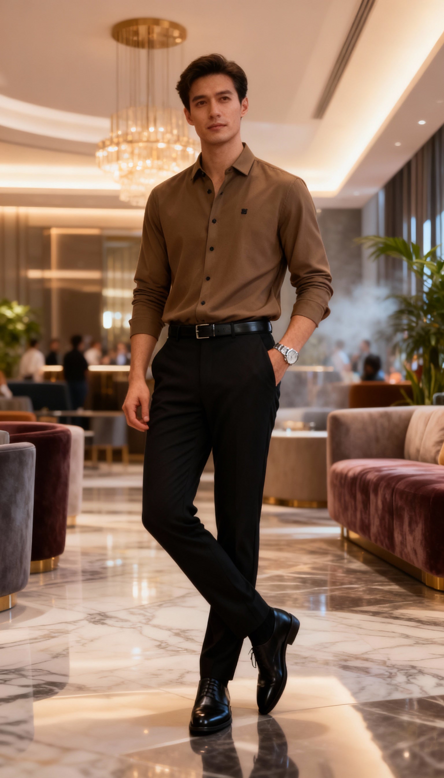 Solid Plain Premium Club Wear Men's Shirt