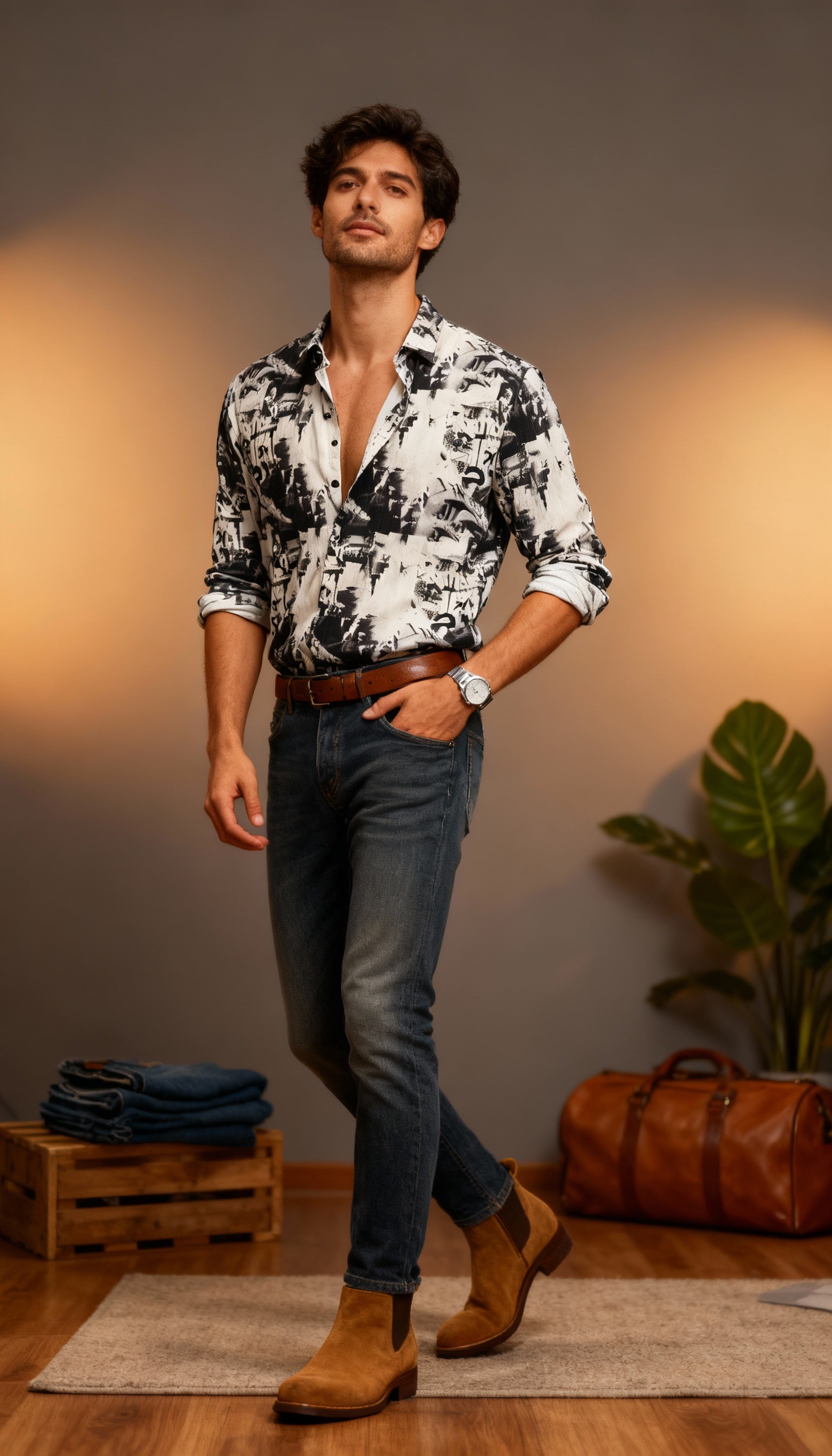 Fancy Printed Men's Shirt