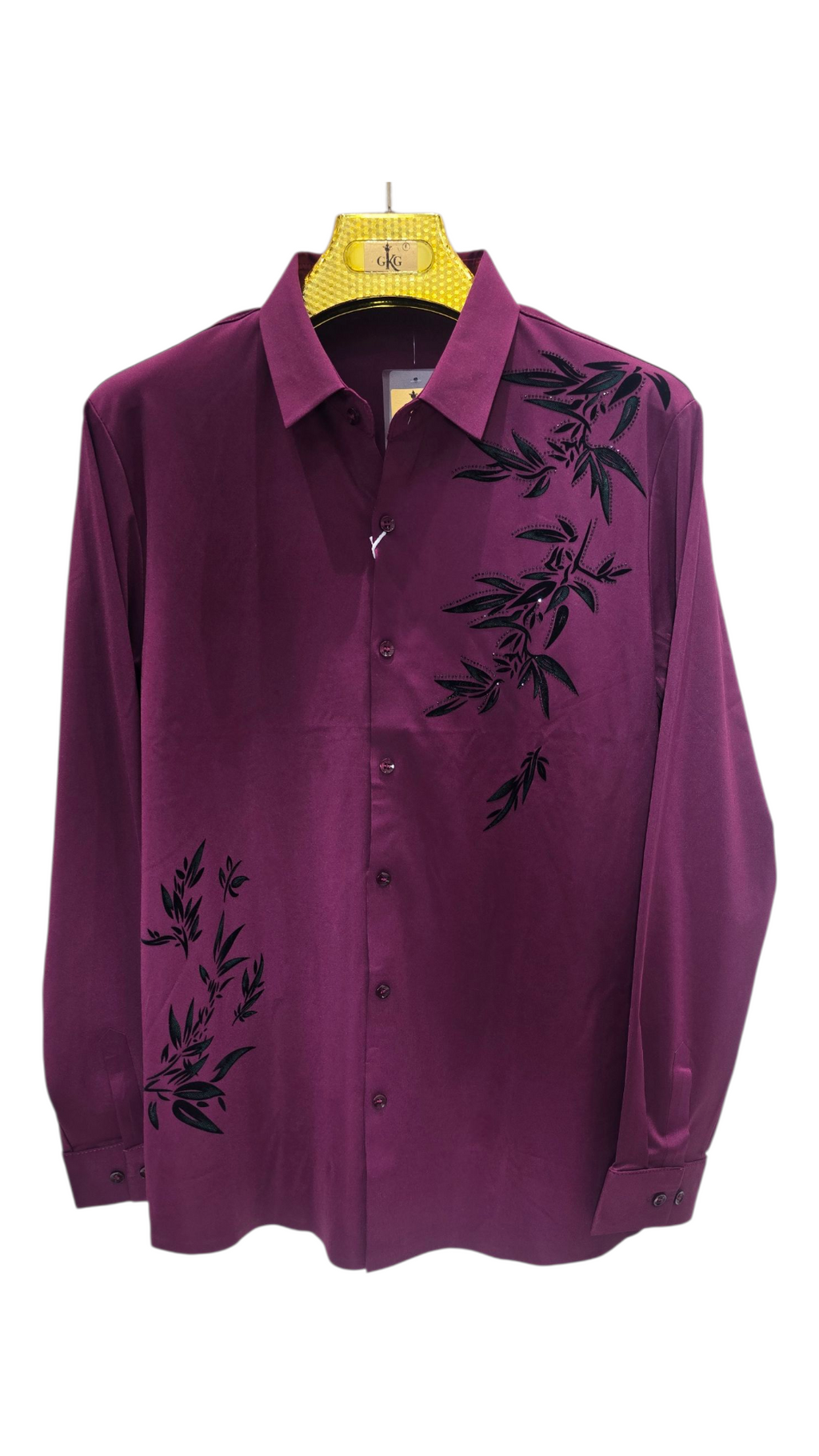 Self Design Premium Club Wear Sequin Men's Shirt