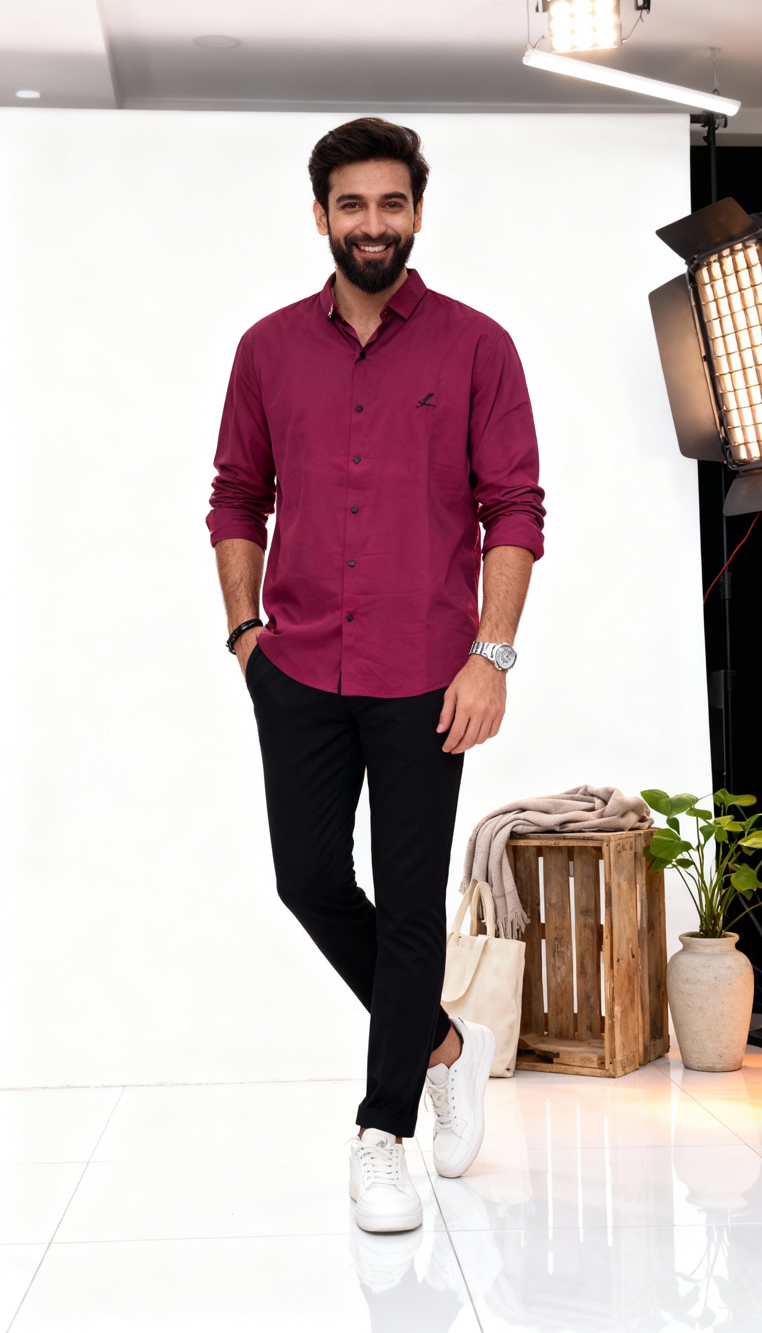Solid Plain Men's Shirt