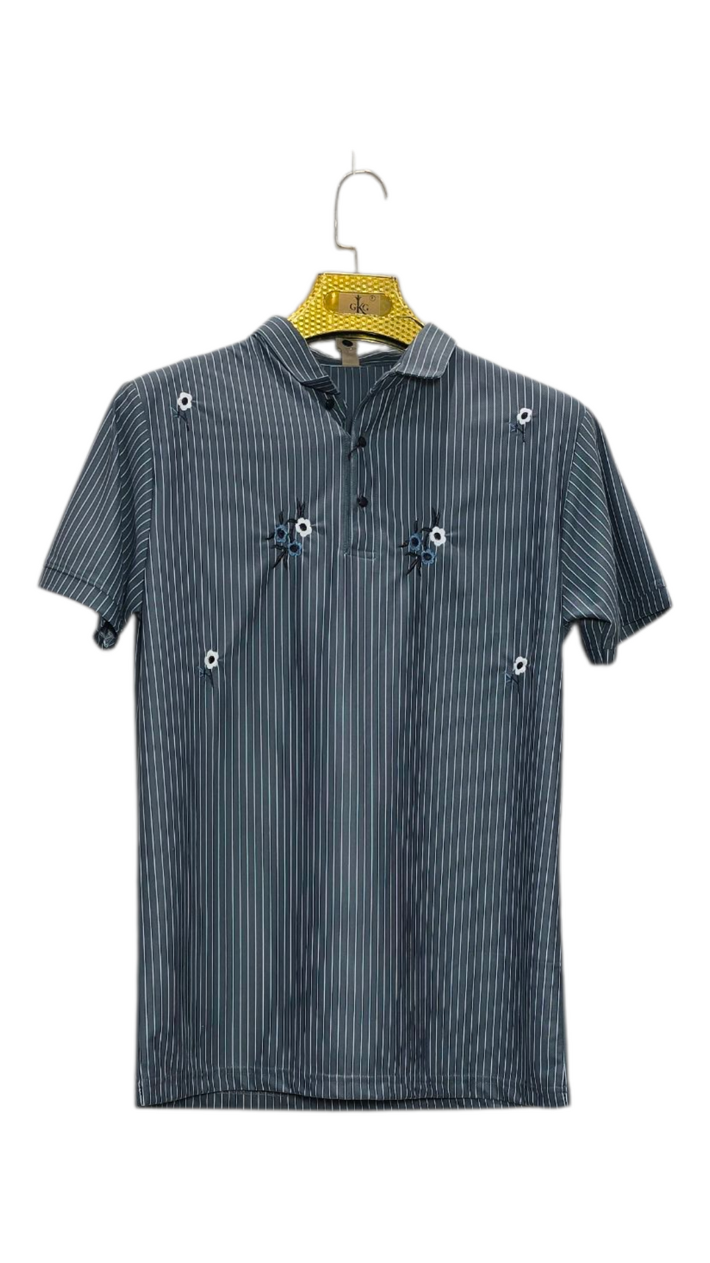 Self Printed Lining Men's Polo T-Shirt