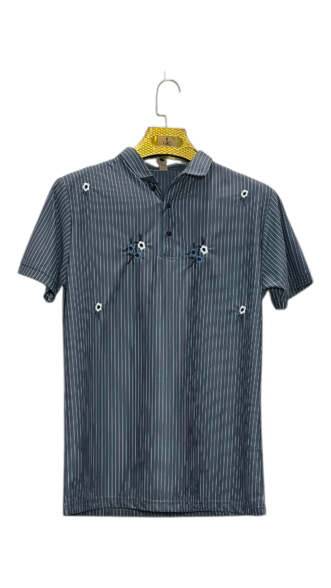 Self Printed Lining Men's Polo T-Shirt