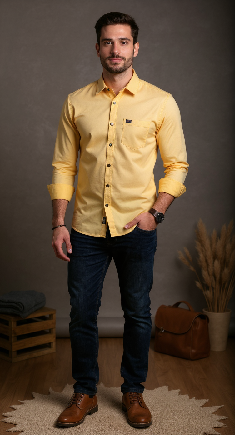 Solid Plain Men's Shirt
