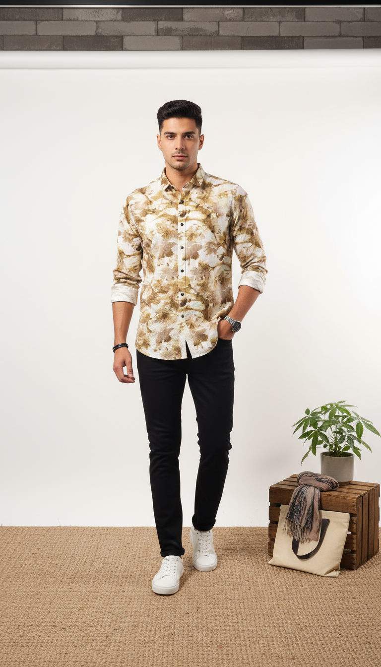 Fancy Printed Men's Shirt