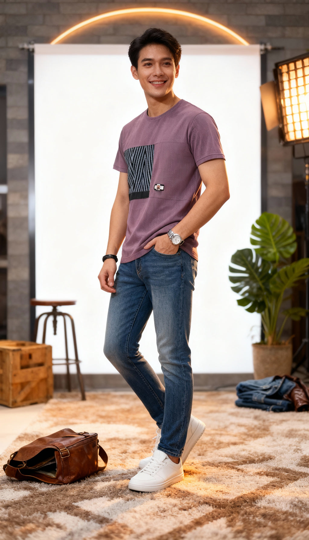 Self Printed Men's T-Shirt