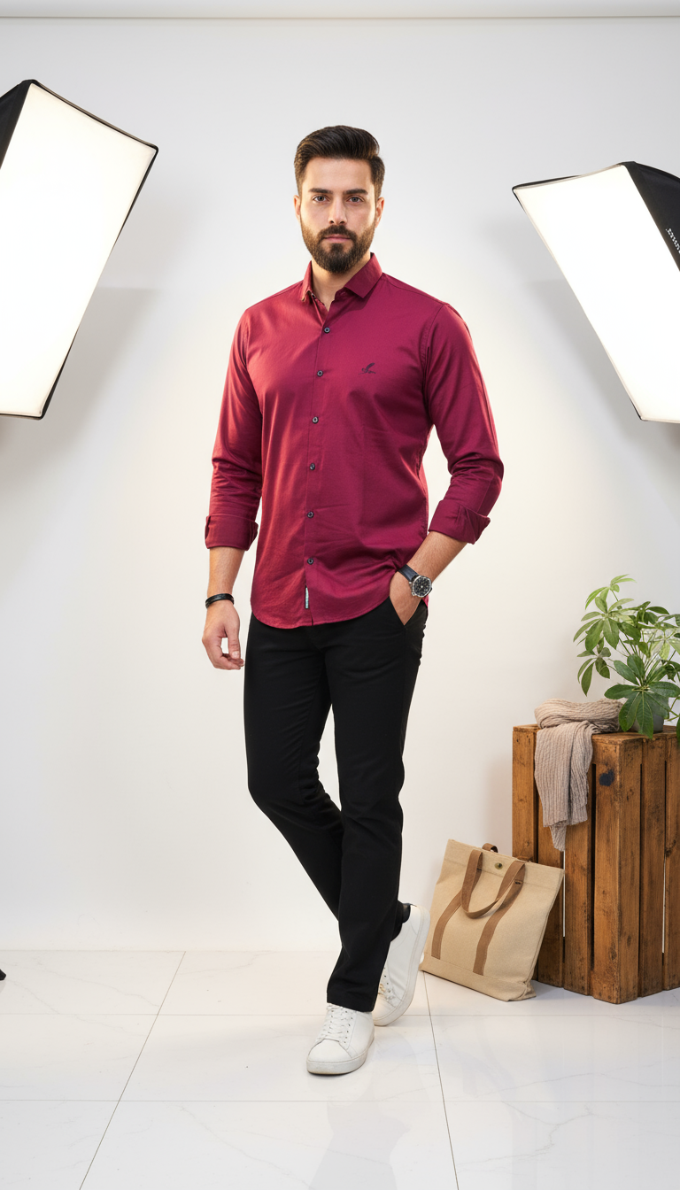 Solid Plain Men's Shirt