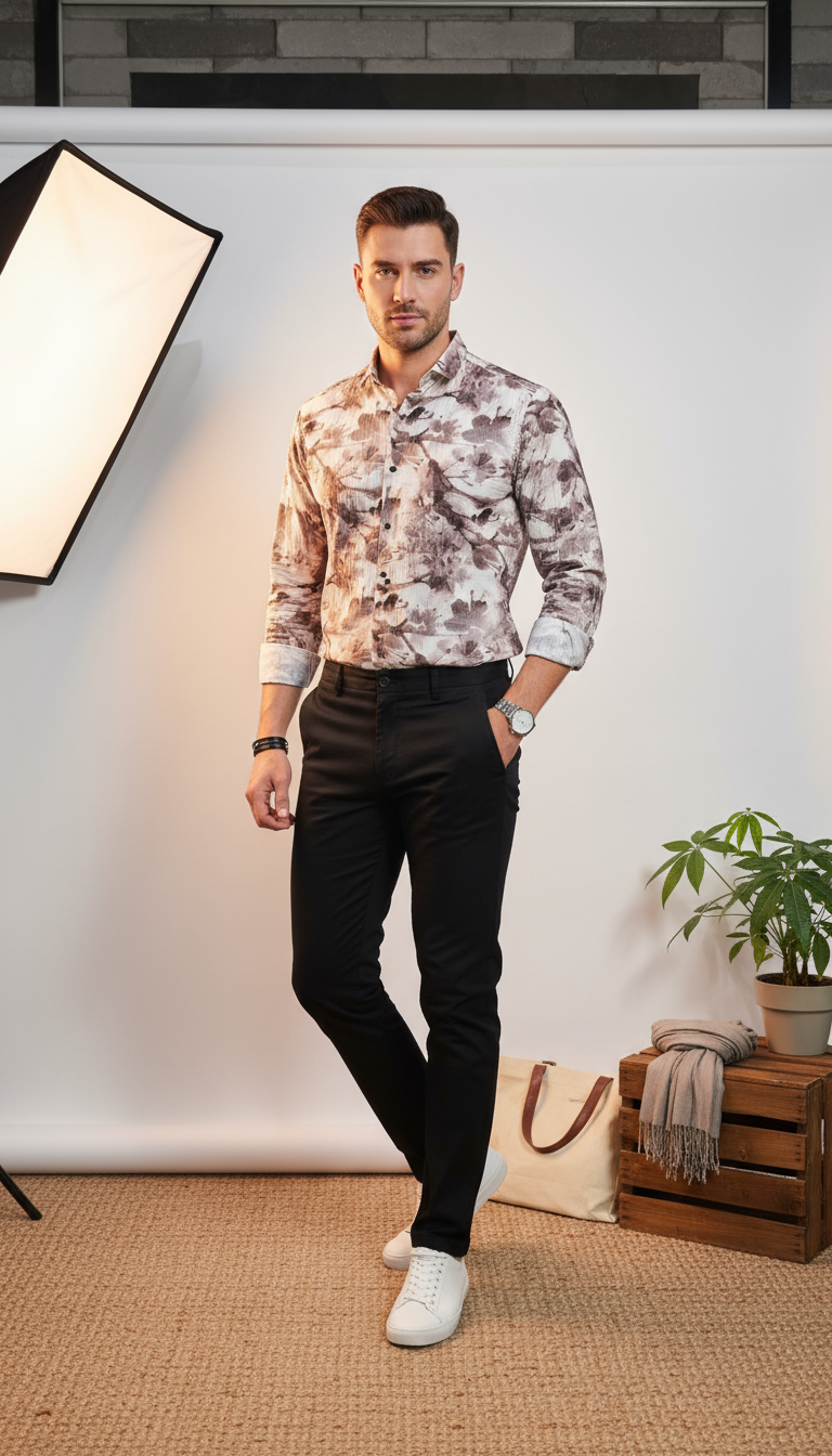 Fancy Printed Men's Shirt