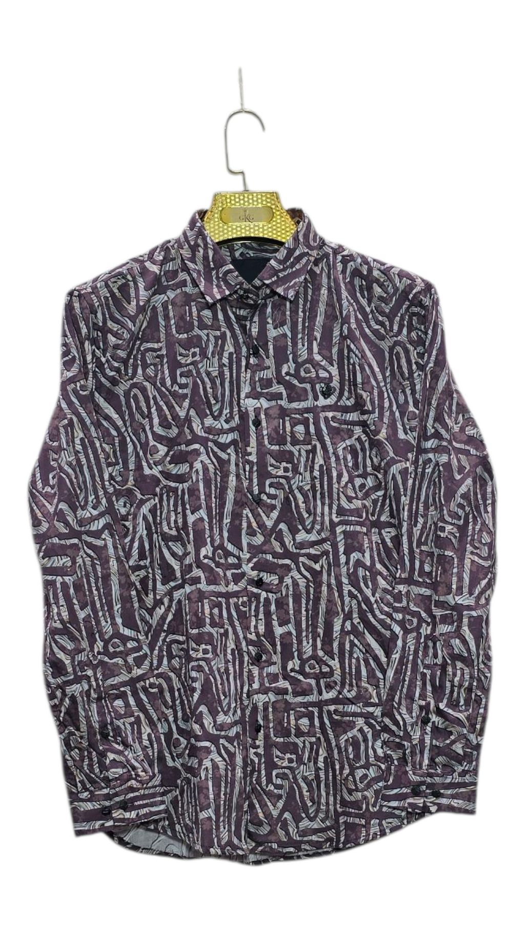 Self Printed Design Party Wear Men's Shirt