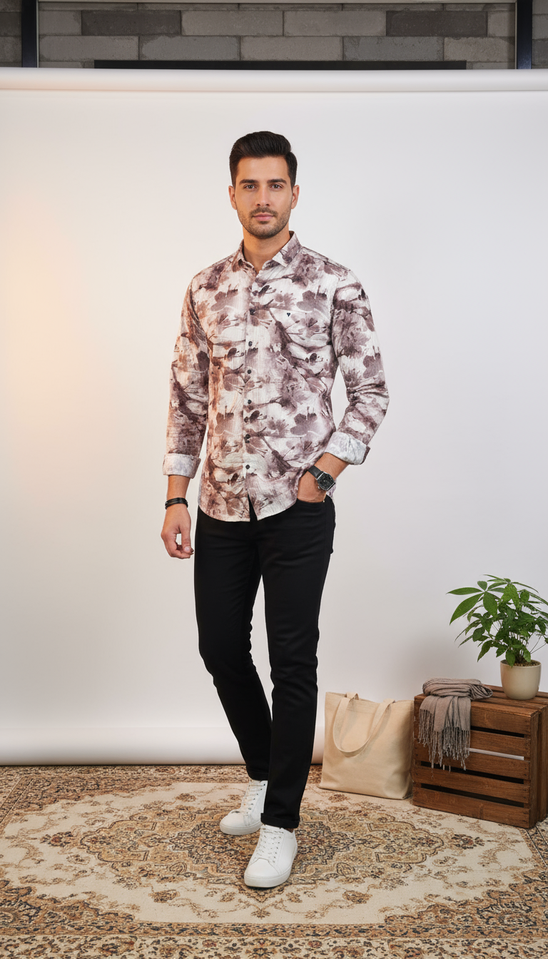 Fancy Printed Men's Shirt