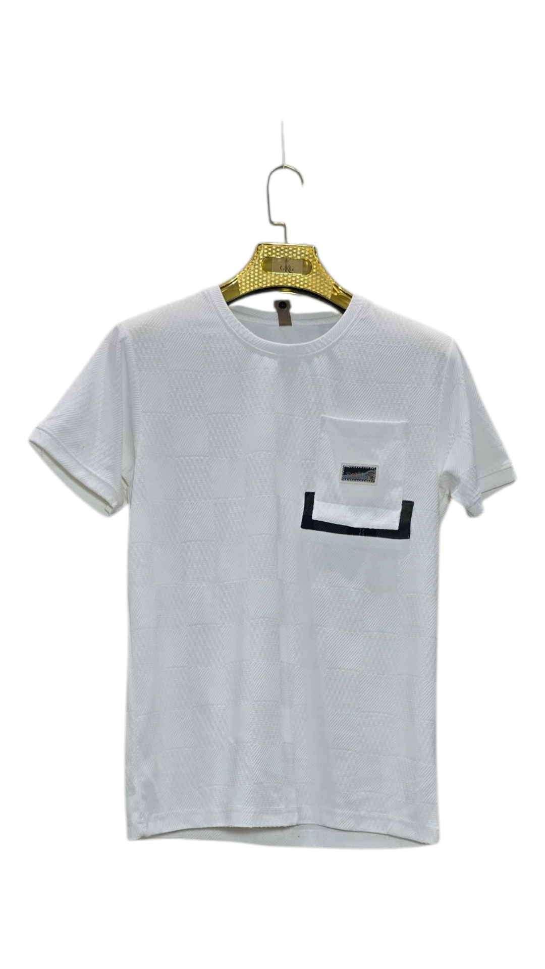 Self Printed Men's T-Shirt  With Designed Pocket