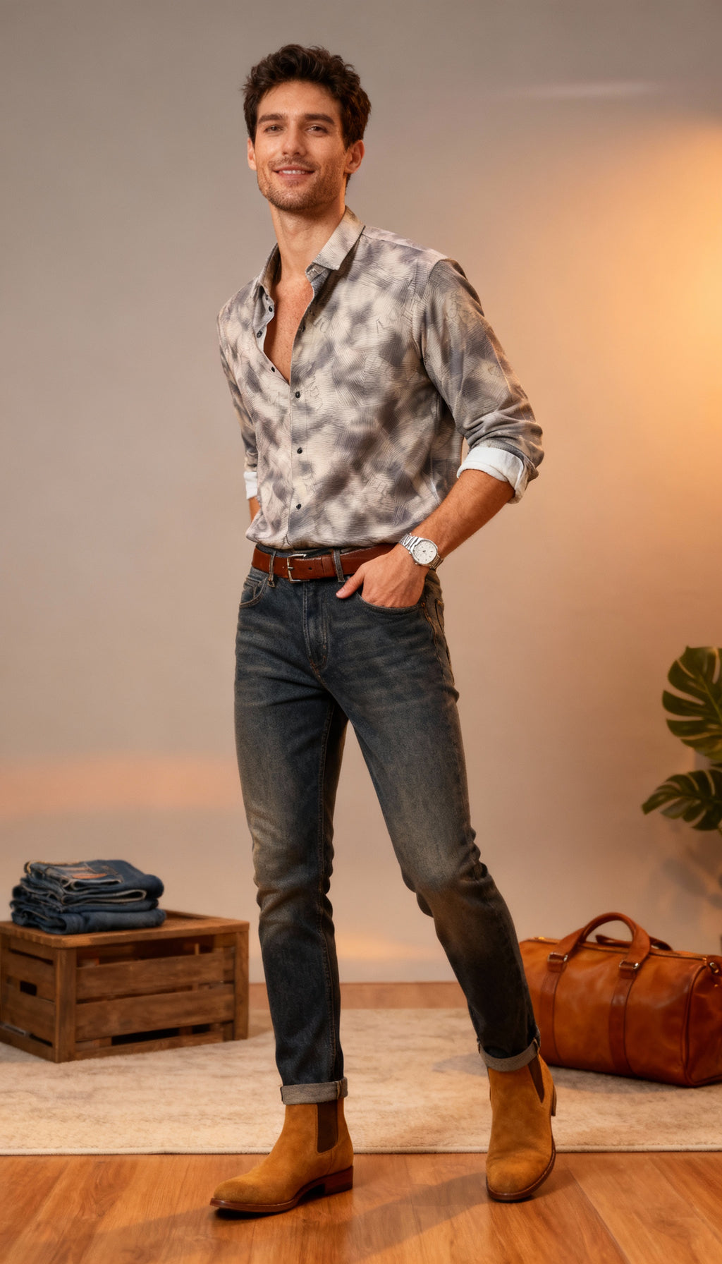 Fancy Printed Men's Shirt