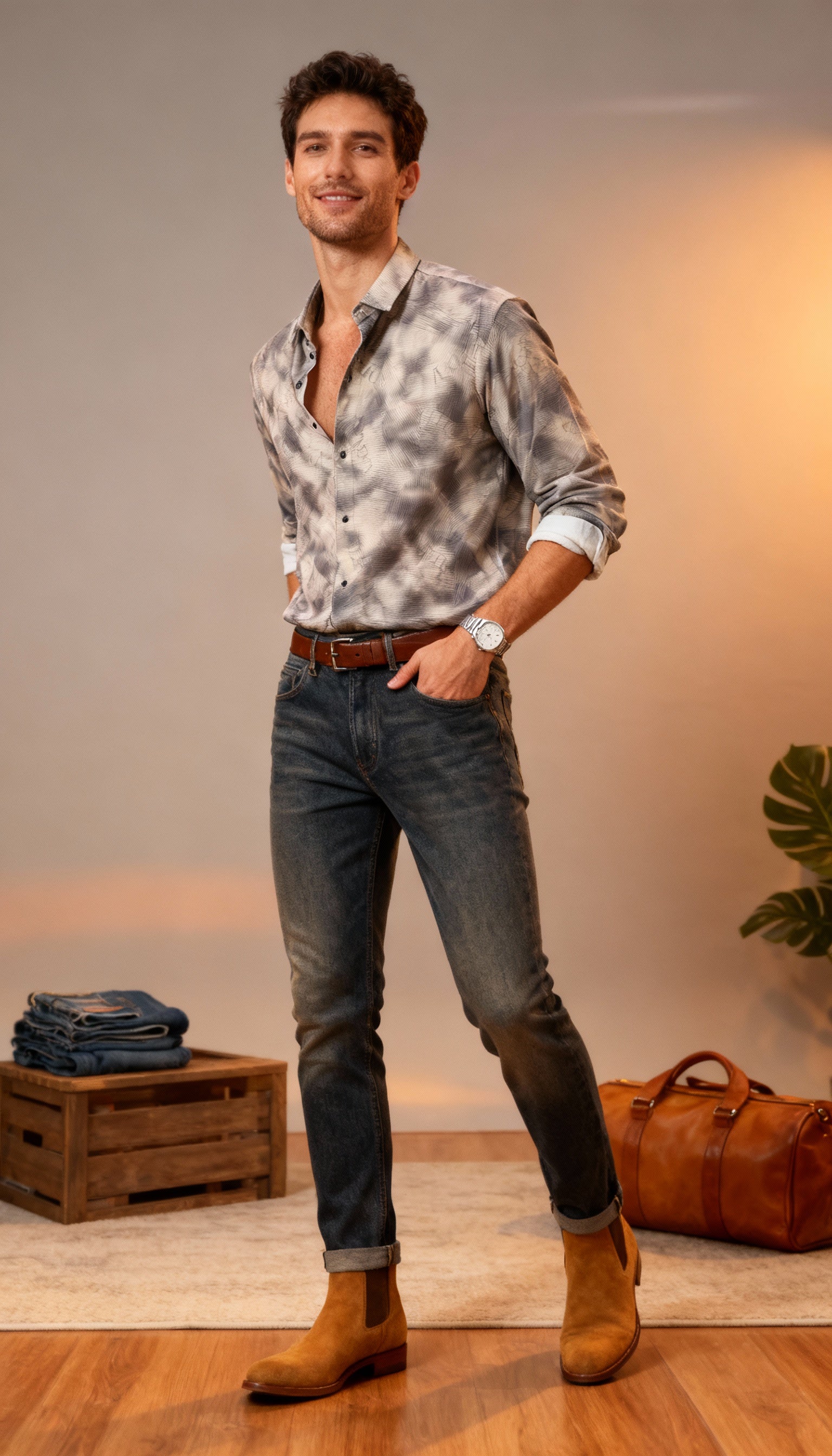 Fancy Printed Men's Shirt