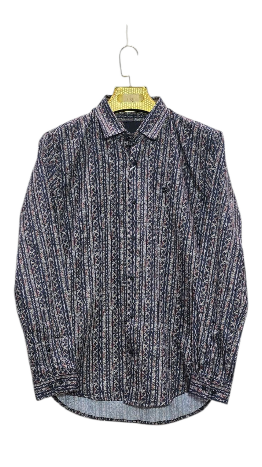 Self Printed Design Party Wear Men's Shirt