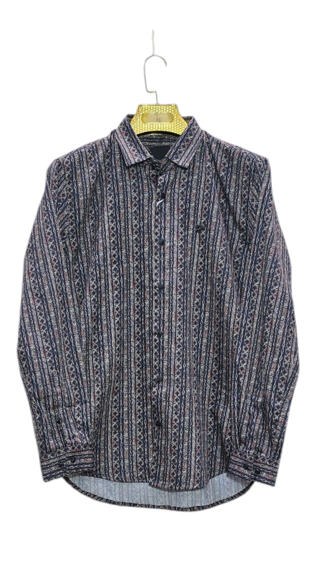 Self Printed Design Party Wear Men's Shirt