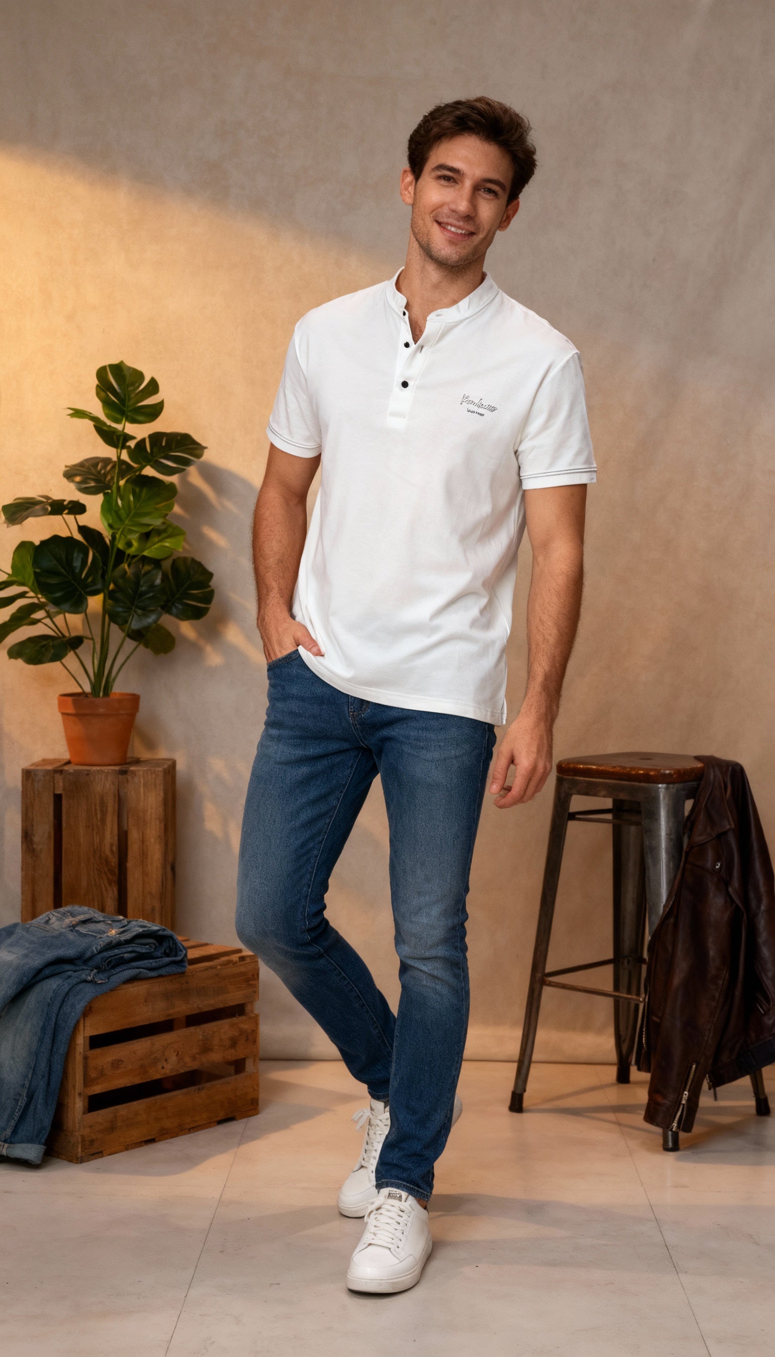 Solid Plain Men's T-Shirt