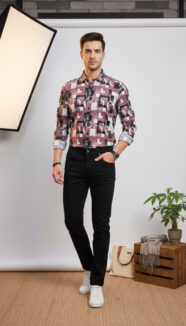 Fancy Printed Men's Shirt