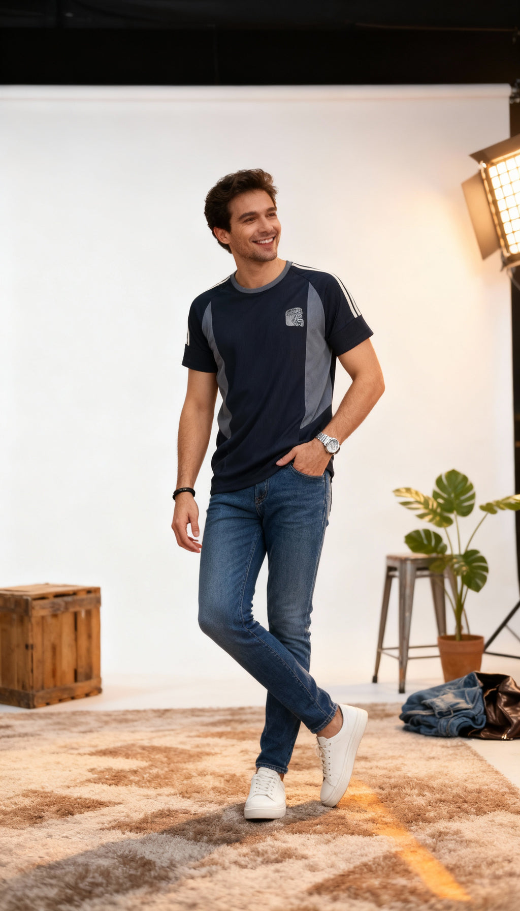 Self Printed Men's T-Shirt