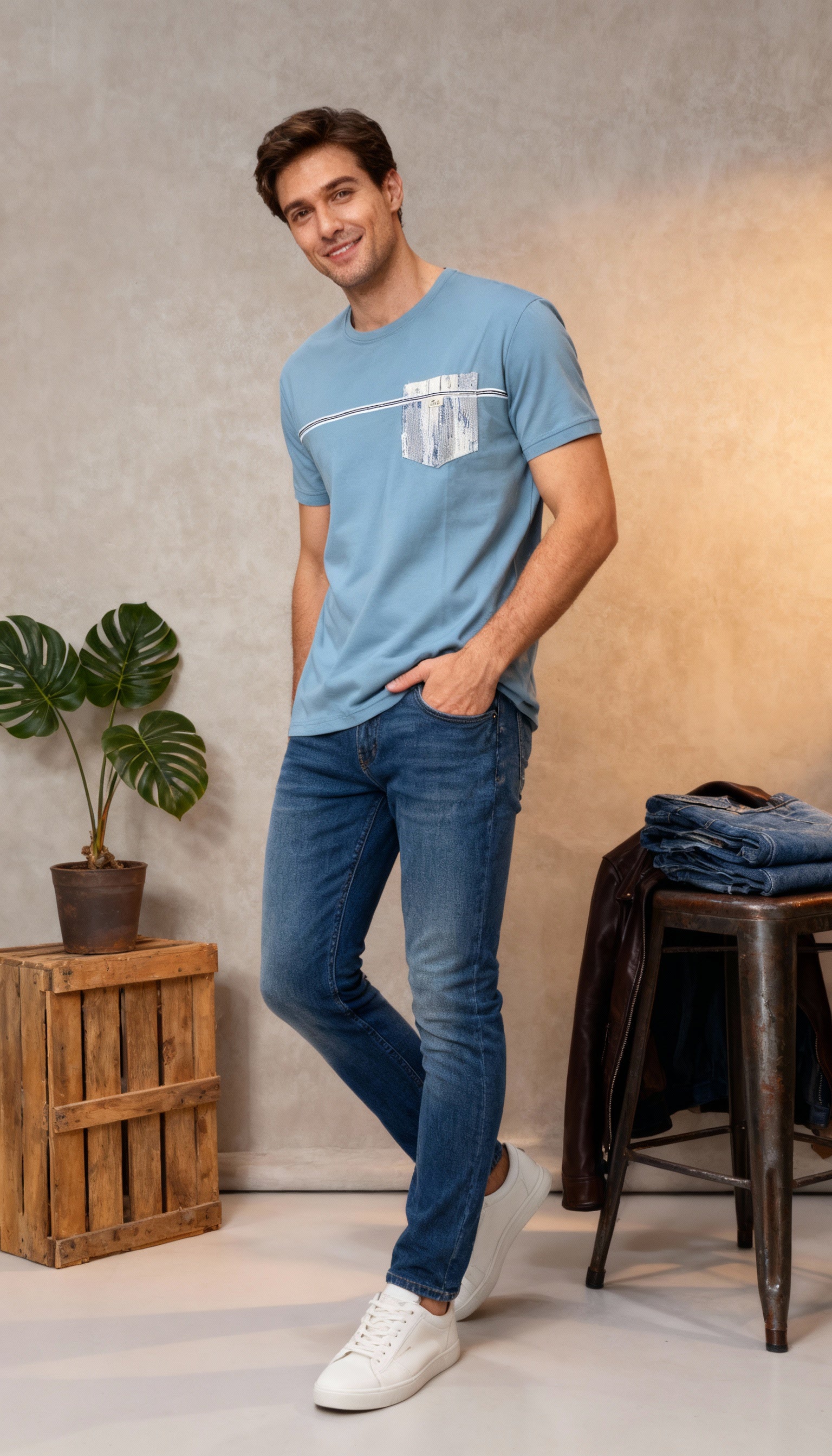 Designer Pocket Style Men's T-Shirt