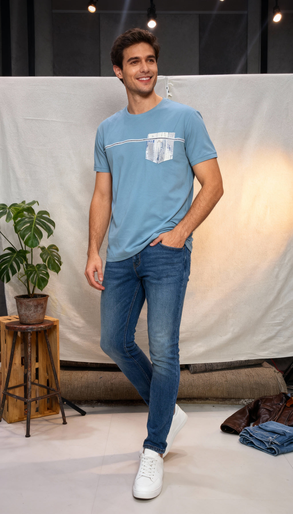 Designer Pocket Style Men's T-Shirt