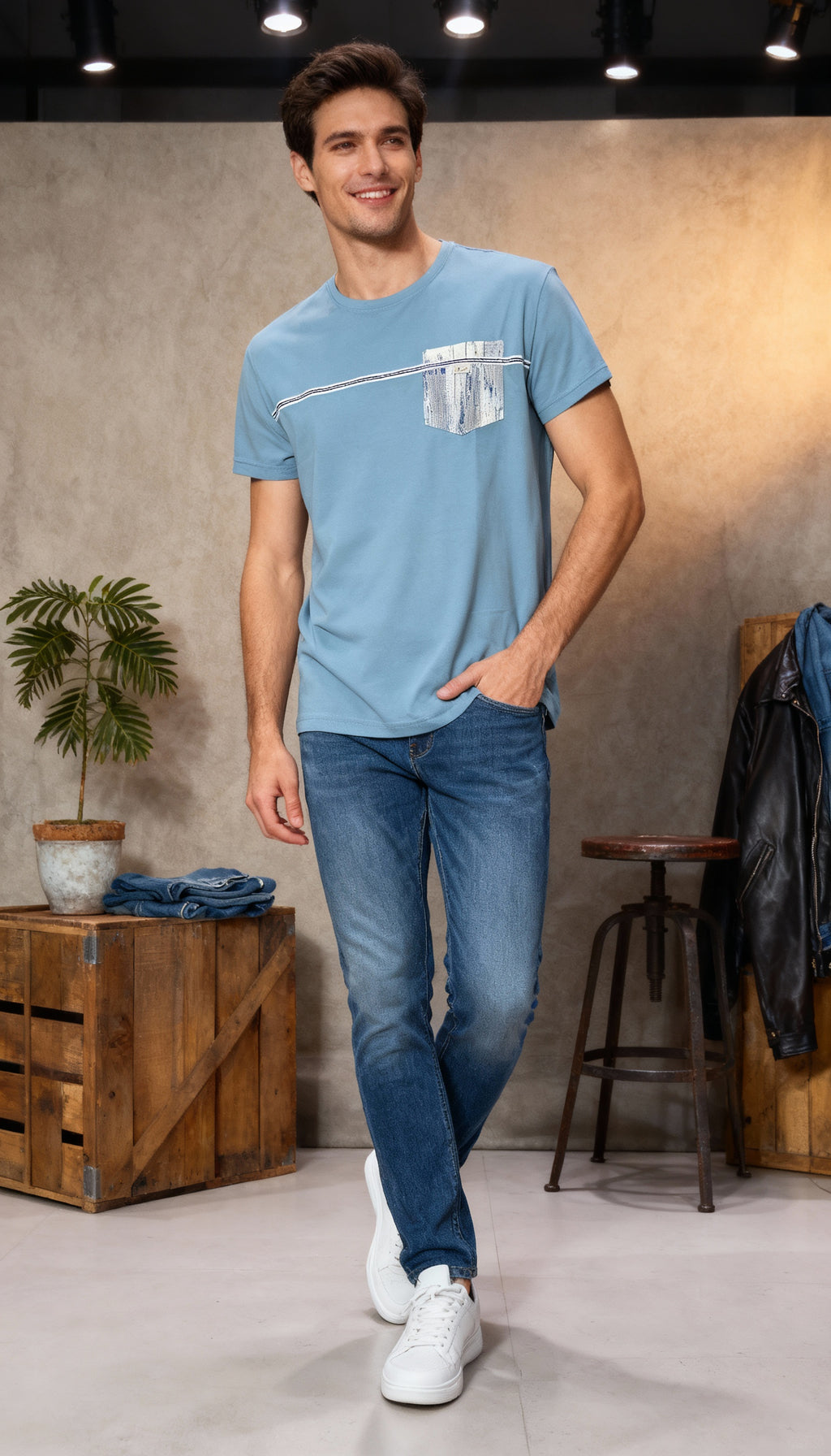 Designer Pocket Style Men's T-Shirt