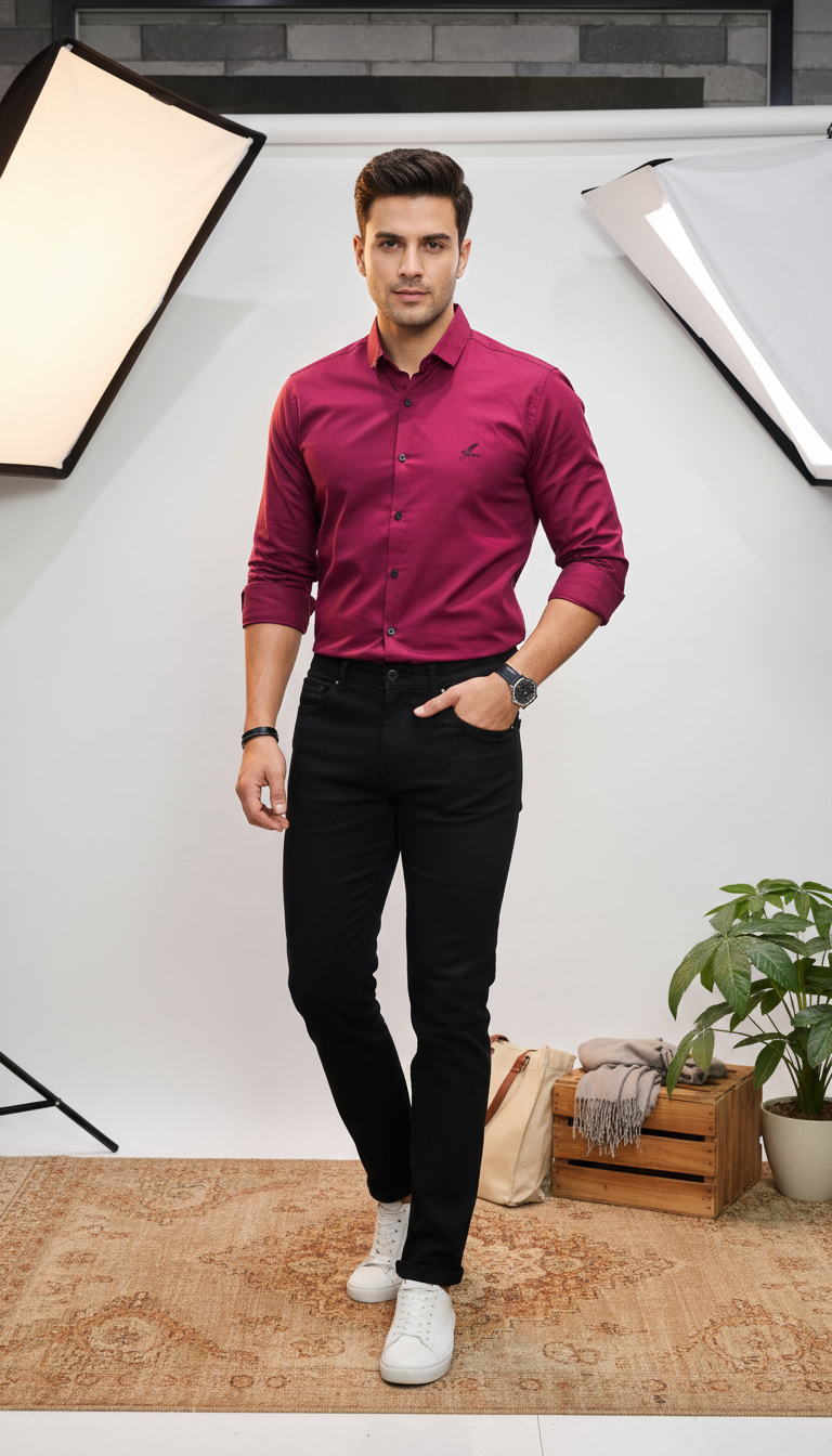 Solid Plain Men's Shirt