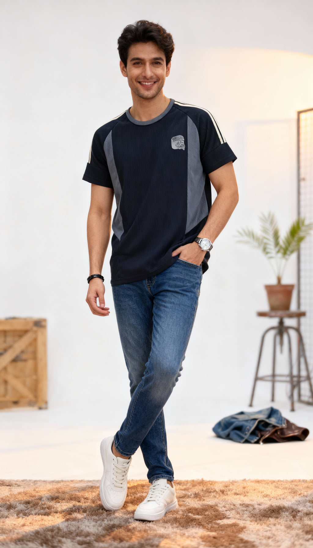 Self Printed Men's T-Shirt