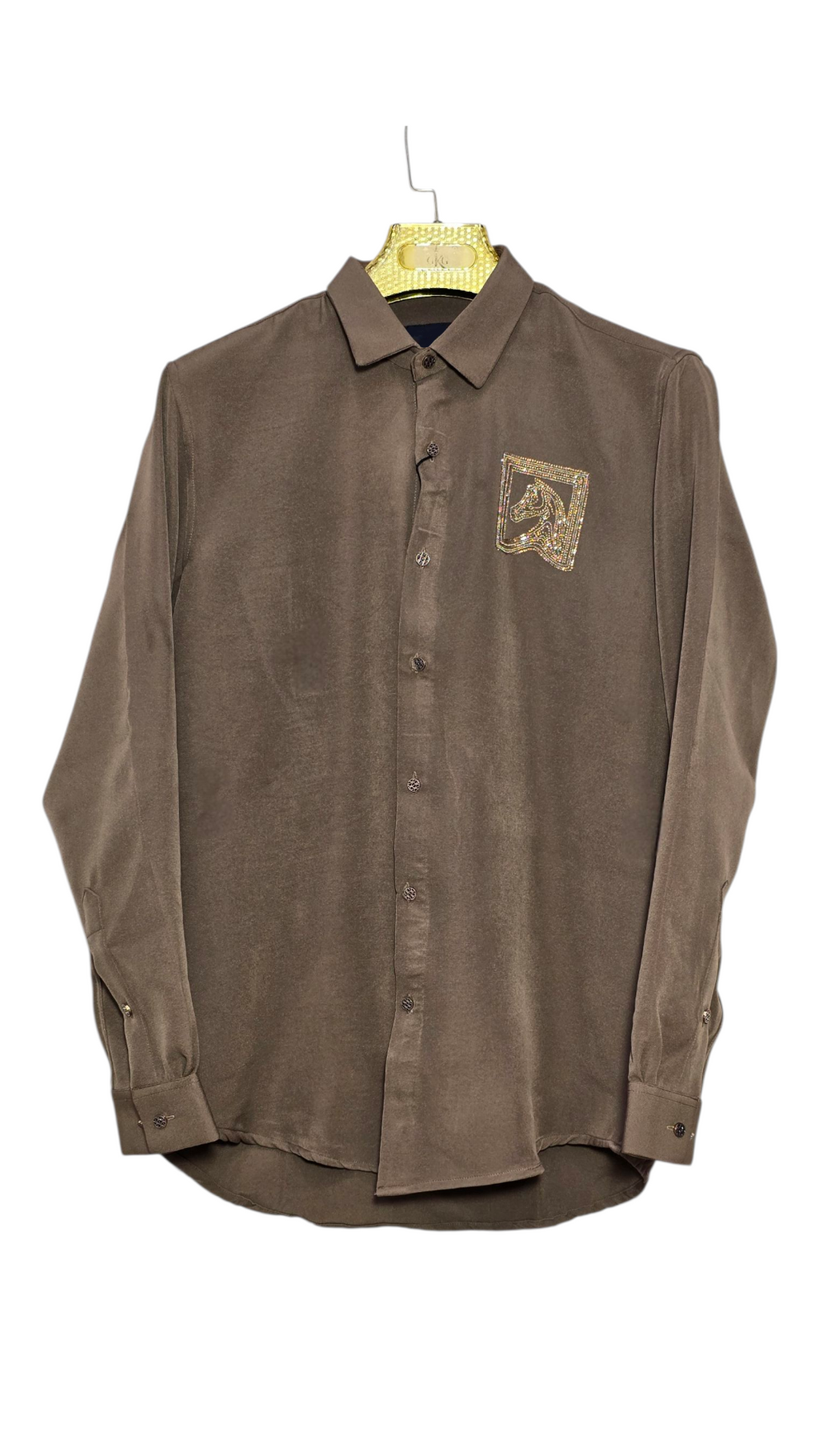 Self Design Premium Club Wear Sequin Men's Shirt