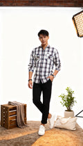 Checks Double Pocket Men's Shirt