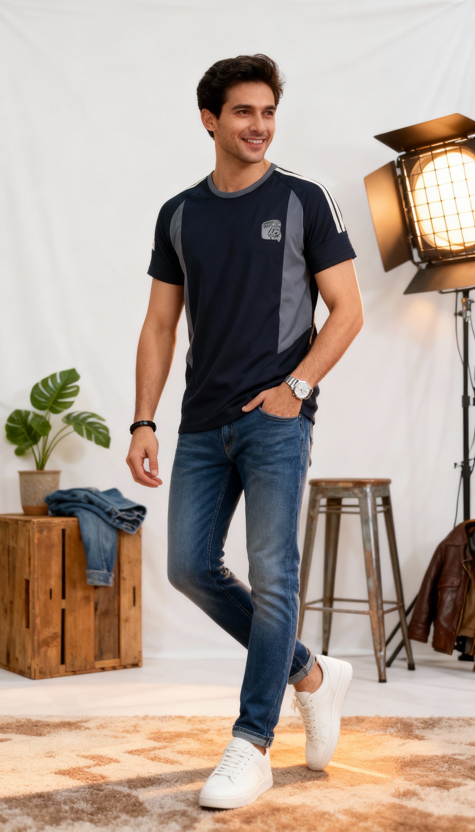 Self Printed Men's T-Shirt