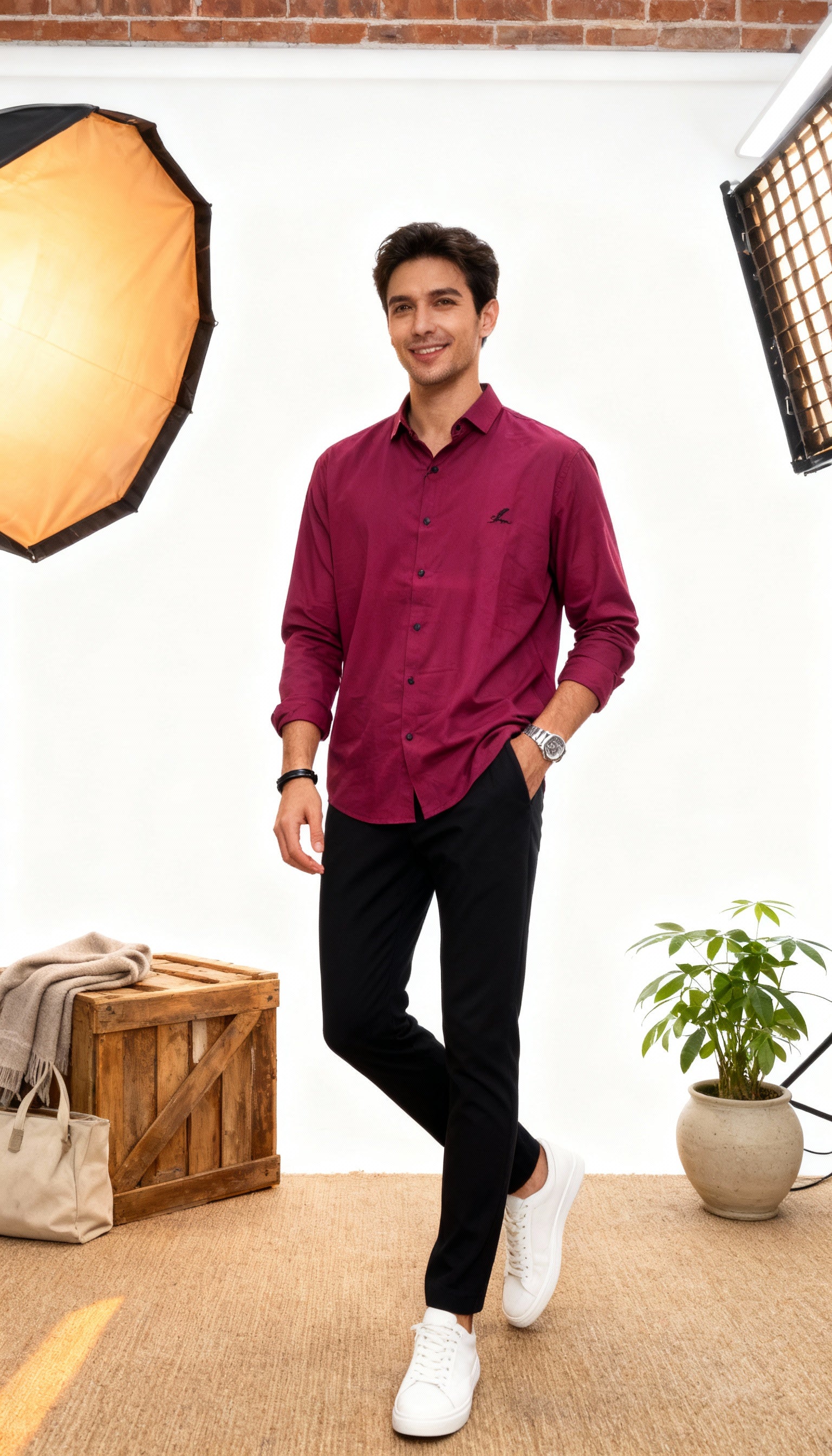 Solid Plain Men's Shirt