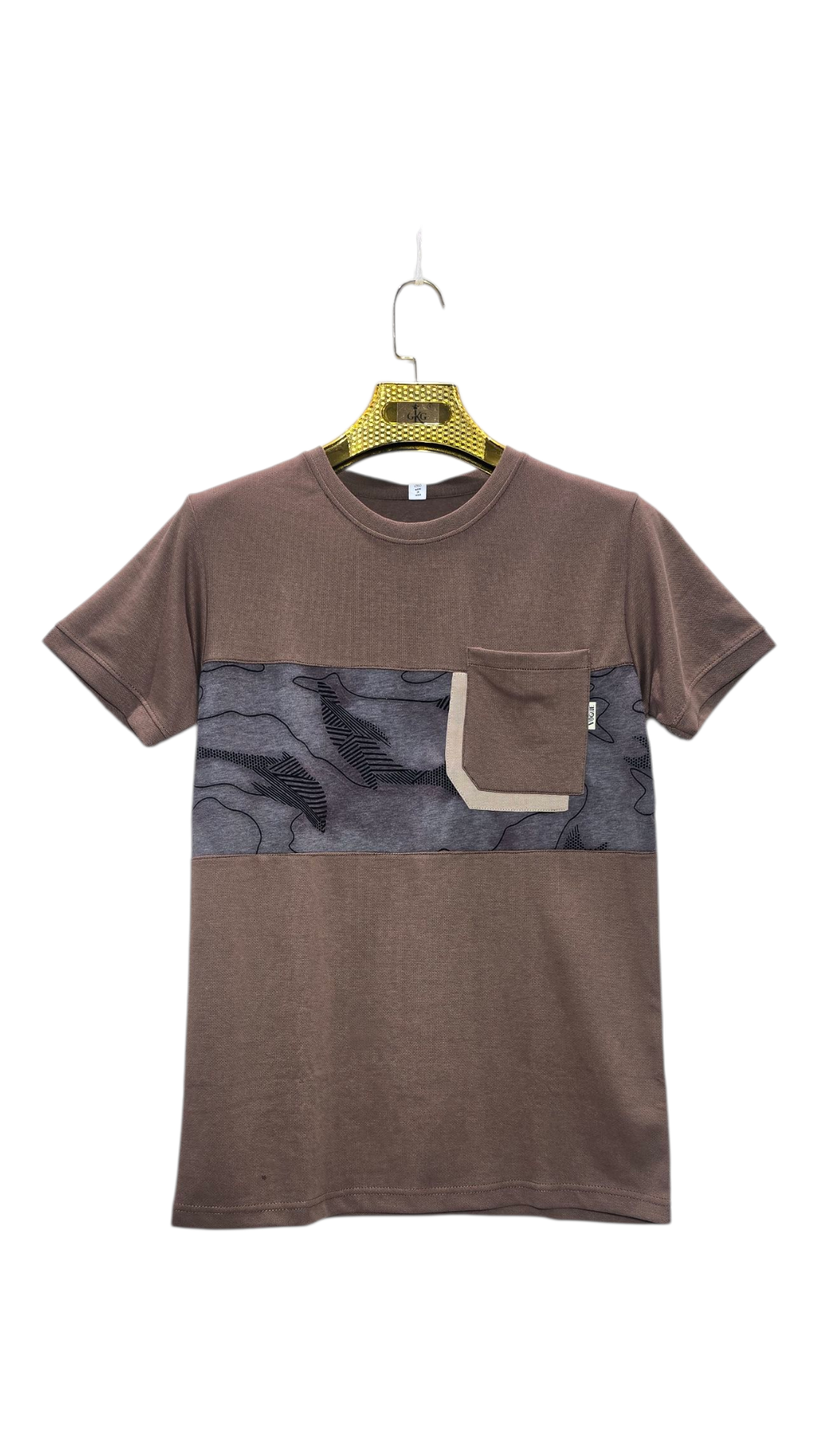 Self Printed Men's T-Shirt With Designed Pocket