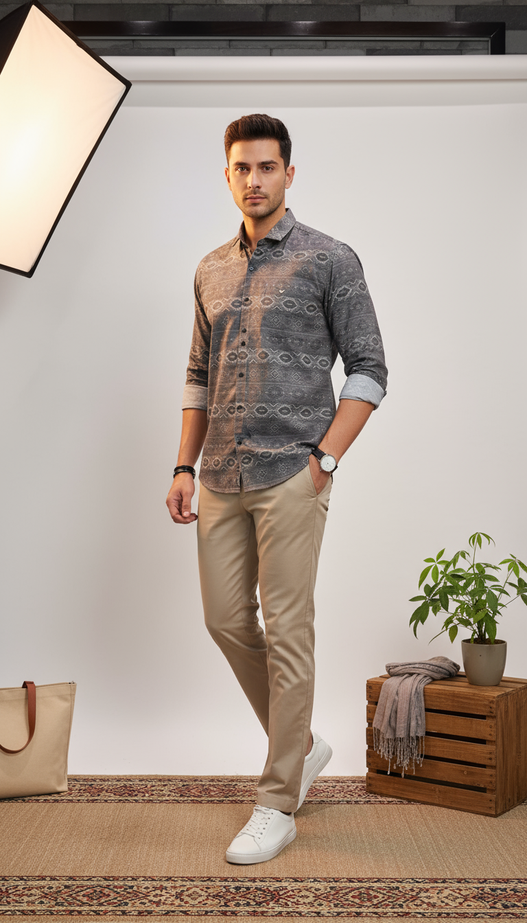 Fancy Printed Men's Shirt