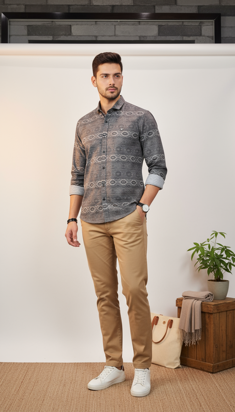 Fancy Printed Men's Shirt
