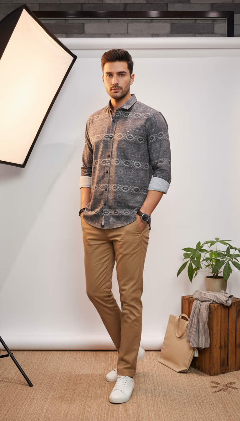 Fancy Printed Men's Shirt