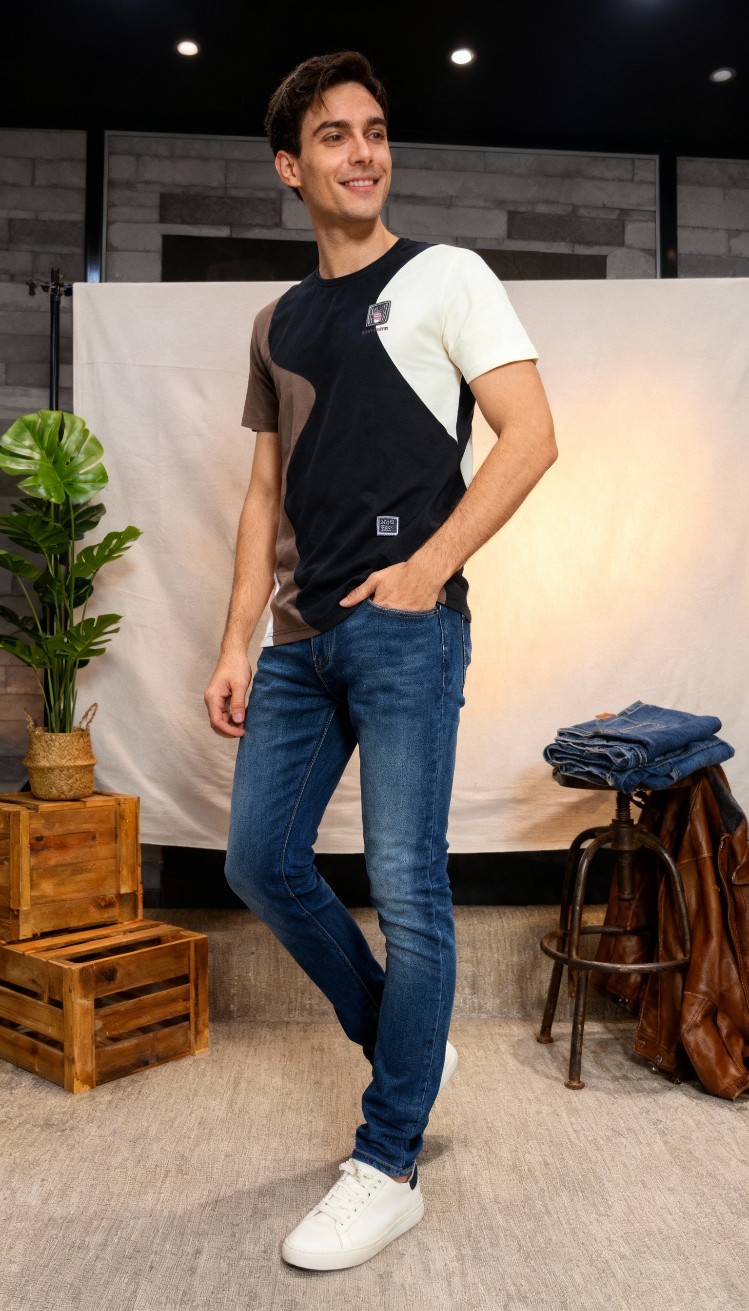 Self Printed Men's T-Shirt