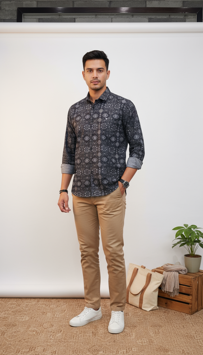 Fancy Printed Men's Shirt