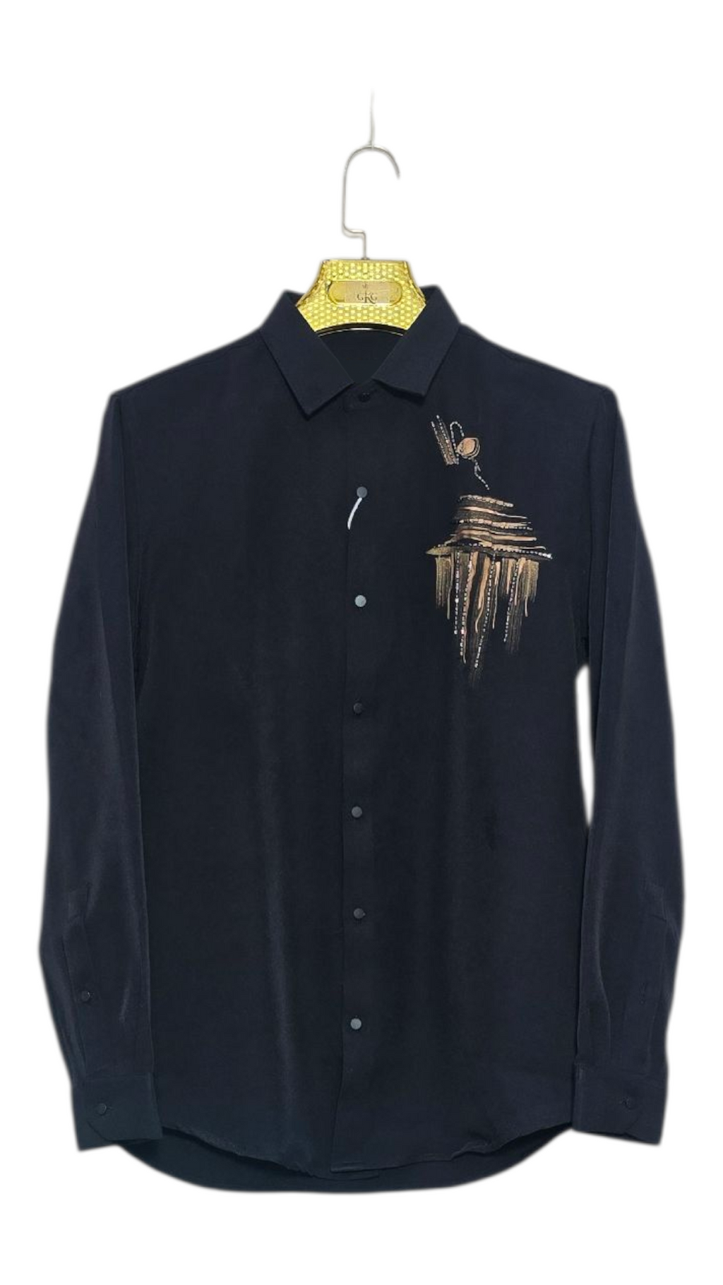 Self Design Premium Club Wear Sequin Men's Shirt