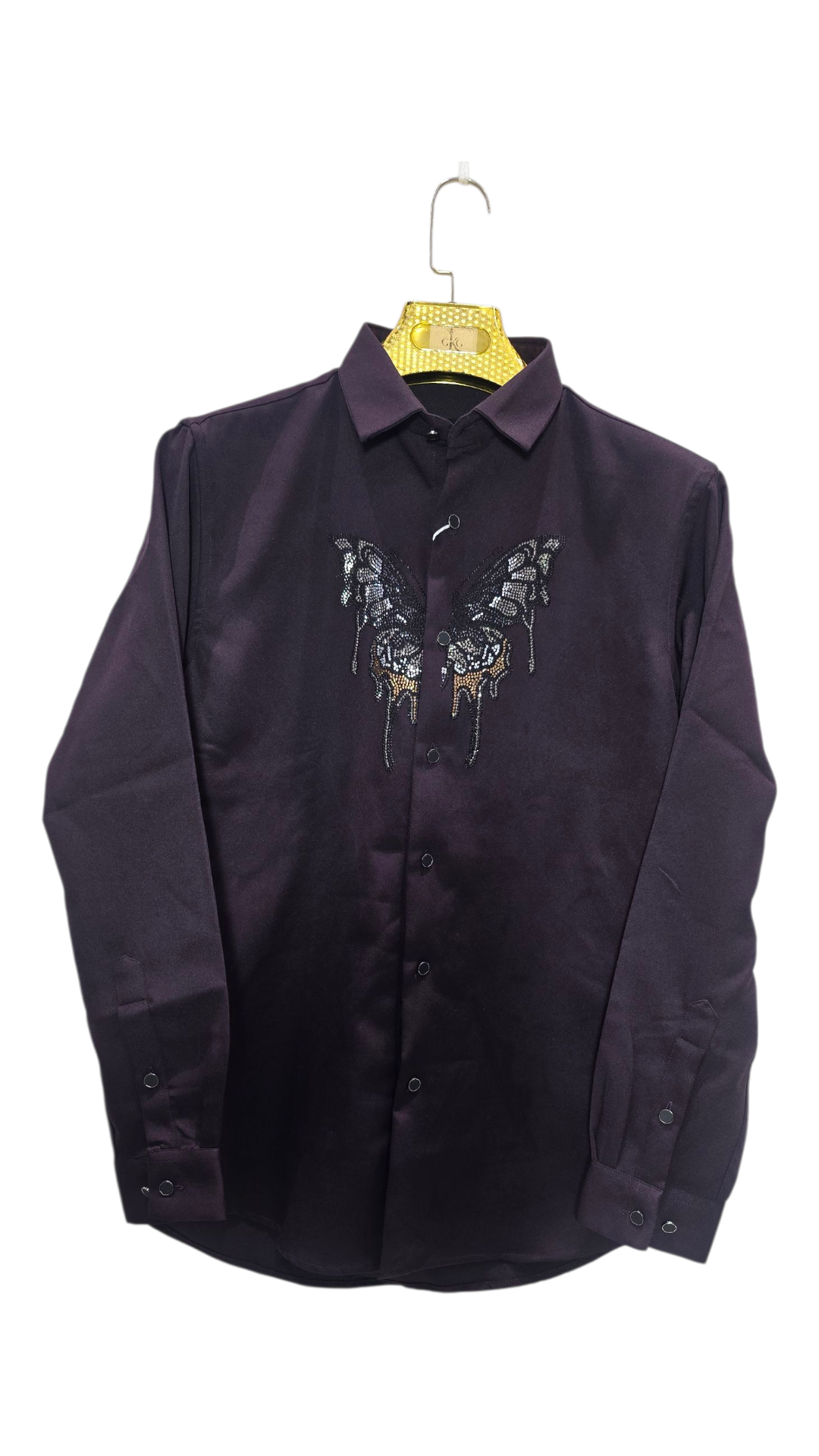 Self Design Premium Club Wear Sequin Men's Shirt