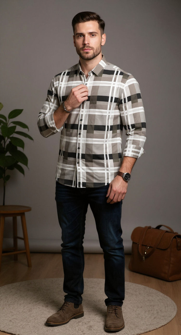 Broad Checks Men's Shirt